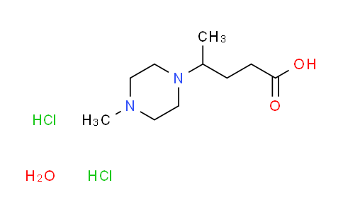 4-(4-methyl-1-piperazinyl)pentanoic acid dihydrochloride hydrate