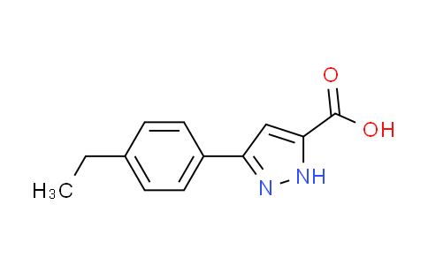 CAS No. 1197631-25-6, 3-(4-ethylphenyl)-1H-pyrazole-5-carboxylic acid