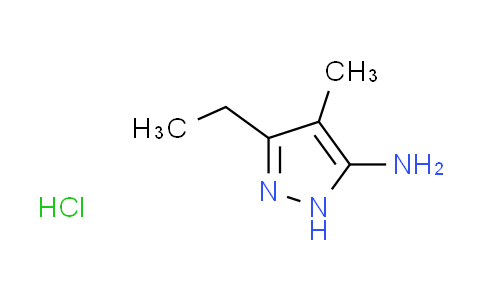 CAS No. 1239460-52-6, 3-ethyl-4-methyl-1H-pyrazol-5-amine hydrochloride