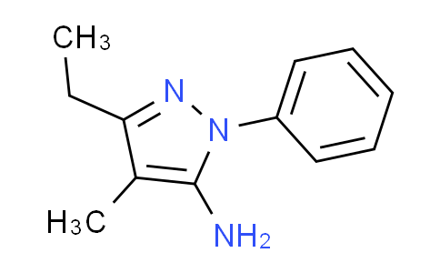 CAS No. 91642-97-6, 3-ethyl-4-methyl-1-phenyl-1H-pyrazol-5-amine