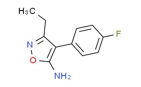 CAS No. 915923-98-7, 3-ethyl-4-(4-fluorophenyl)isoxazol-5-amine