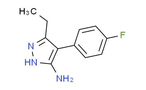 CAS No. 1031699-69-0, 3-ethyl-4-(4-fluorophenyl)-1H-pyrazol-5-amine