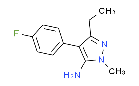 CAS No. 956268-27-2, 3-ethyl-4-(4-fluorophenyl)-1-methyl-1H-pyrazol-5-amine