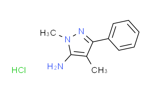CAS No. 138950-42-2, 1,4-dimethyl-3-phenyl-1H-pyrazol-5-amine hydrochloride