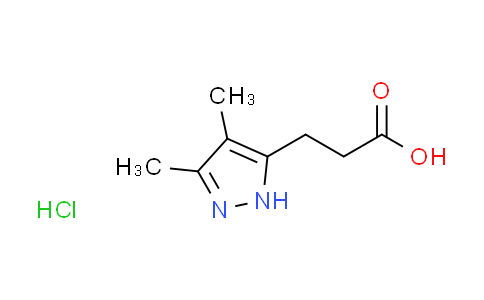CAS No. 1287752-86-6, 3-(3,4-dimethyl-1H-pyrazol-5-yl)propanoic acid hydrochloride