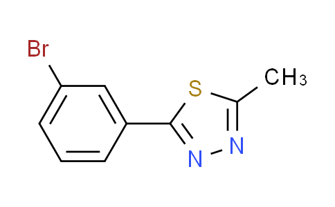 CAS No. 173406-59-2, 2-(3-bromophenyl)-5-methyl-1,3,4-thiadiazole