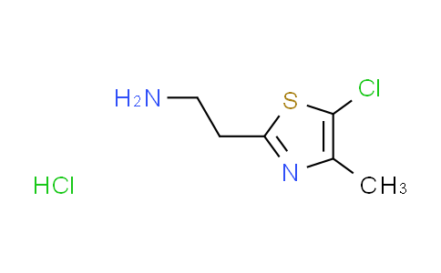 CAS No. 1185132-75-5, [2-(5-chloro-4-methyl-1,3-thiazol-2-yl)ethyl]amine hydrochloride