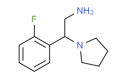 CAS No. 876716-16-4, 2-(2-fluorophenyl)-2-pyrrolidin-1-ylethanamine