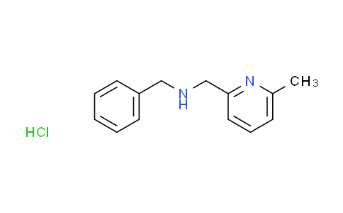 CAS No. 1185293-34-8, N-benzyl-1-(6-methyl-2-pyridinyl)methanamine hydrochloride