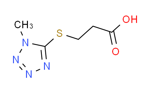 CAS No. 93211-24-6, 3-[(1-methyl-1H-tetrazol-5-yl)thio]propanoic acid