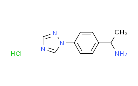 CAS No. 1216490-04-8, {1-[4-(1H-1,2,4-triazol-1-yl)phenyl]ethyl}amine hydrochloride