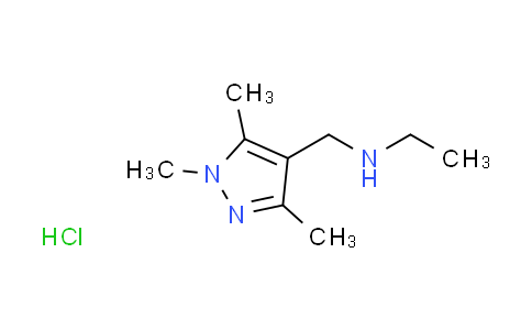 CAS No. 1268990-49-3, N-[(1,3,5-trimethyl-1H-pyrazol-4-yl)methyl]ethanamine hydrochloride