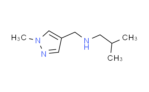 CAS No. 1015845-80-3, 2-methyl-N-[(1-methyl-1H-pyrazol-4-yl)methyl]propan-1-amine