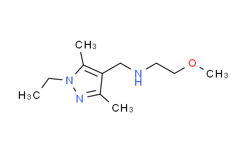CAS No. 1015845-57-4, N-[(1-ethyl-3,5-dimethyl-1H-pyrazol-4-yl)methyl]-2-methoxyethanamine