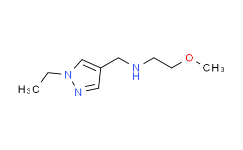 CAS No. 1015845-81-4, N-[(1-ethyl-1H-pyrazol-4-yl)methyl]-2-methoxyethanamine