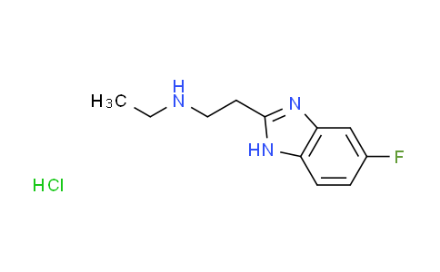 CAS No. 1269378-80-4, N-ethyl-2-(5-fluoro-1H-benzimidazol-2-yl)ethanamine hydrochloride