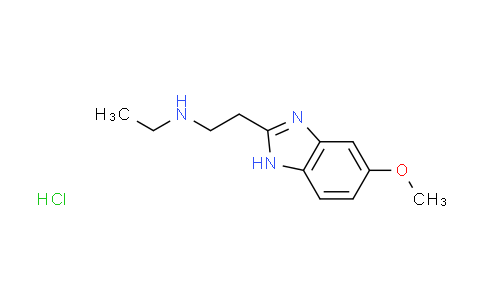 CAS No. 1268990-50-6, N-ethyl-2-(5-methoxy-1H-benzimidazol-2-yl)ethanamine hydrochloride