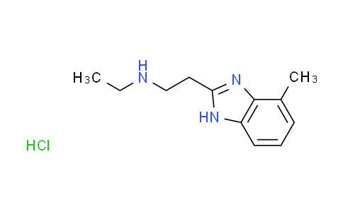 CAS No. 1269288-58-5, N-ethyl-2-(4-methyl-1H-benzimidazol-2-yl)ethanamine hydrochloride