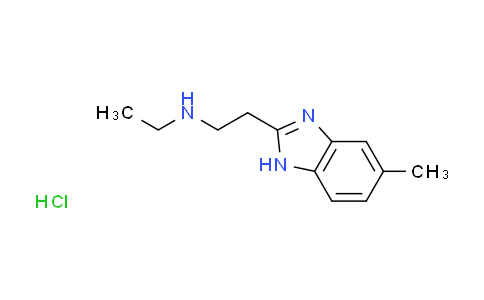 CAS No. 1158409-28-9, N-ethyl-2-(5-methyl-1H-benzimidazol-2-yl)ethanamine hydrochloride