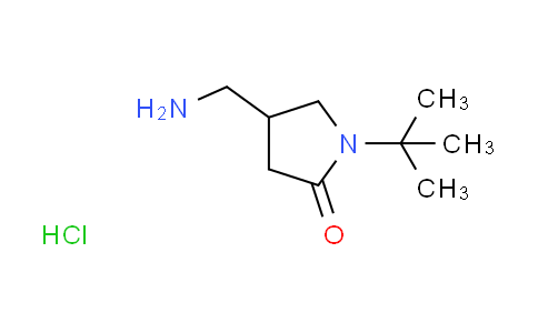 CAS No. 1390654-88-2, 4-(aminomethyl)-1-tert-butylpyrrolidin-2-one hydrochloride