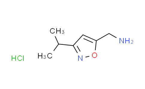 CAS No. 1216798-66-1, [(3-isopropyl-5-isoxazolyl)methyl]amine hydrochloride