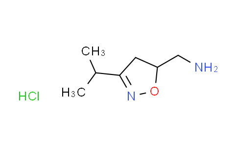 CAS No. 1609407-96-6, [(3-isopropyl-4,5-dihydro-5-isoxazolyl)methyl]amine hydrochloride