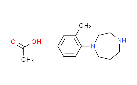 CAS No. 1185429-26-8, 1-(2-methylphenyl)-1,4-diazepane acetate