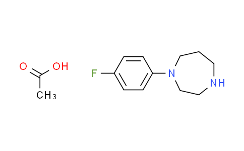 CAS No. 1185510-73-9, 1-(4-fluorophenyl)-1,4-diazepane acetate