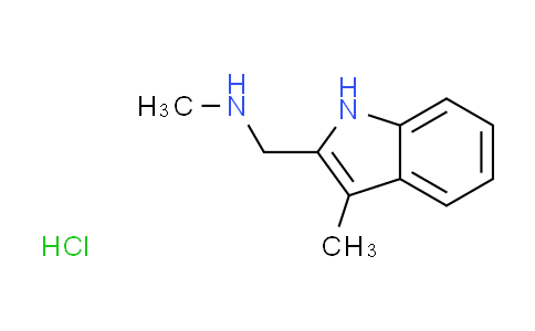 CAS No. 1185443-05-3, N-methyl-1-(3-methyl-1H-indol-2-yl)methanamine hydrochloride
