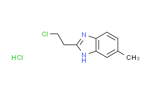 CAS No. 1609400-17-0, 2-(2-chloroethyl)-6-methyl-1H-benzimidazole hydrochloride