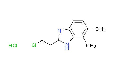 CAS No. 1609406-55-4, 2-(2-chloroethyl)-6,7-dimethyl-1H-benzimidazole hydrochloride