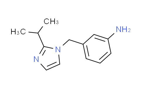 CAS No. 1021062-16-7, 3-[(2-isopropyl-1H-imidazol-1-yl)methyl]aniline