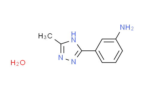 CAS No. 1609406-60-1, [3-(5-methyl-4H-1,2,4-triazol-3-yl)phenyl]amine hydrate