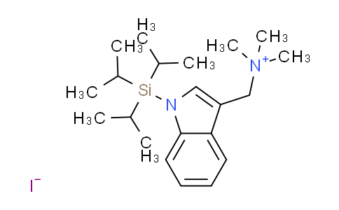 CAS No. 620598-21-2, N,N,N-trimethyl[1-(triisopropylsilyl)-1H-indol-3-yl]methanaminium iodide