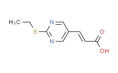 CAS No. 915921-69-6, (2E)-3-[2-(ethylthio)pyrimidin-5-yl]acrylic acid