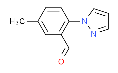 CAS No. 956723-07-2, 5-methyl-2-(1H-pyrazol-1-yl)benzaldehyde