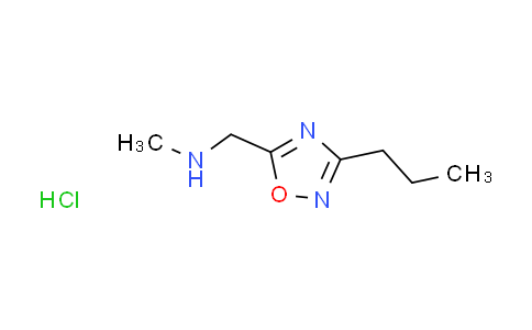 CAS No. 1185295-15-1, N-methyl-1-(3-propyl-1,2,4-oxadiazol-5-yl)methanamine hydrochloride