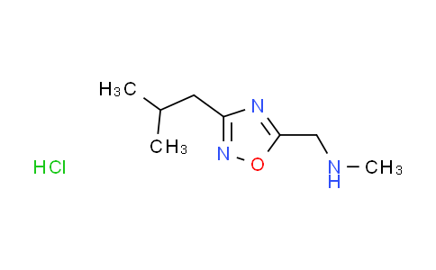 CAS No. 1185075-85-7, [(3-isobutyl-1,2,4-oxadiazol-5-yl)methyl]methylamine hydrochloride