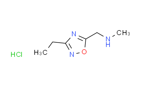 CAS No. 1185298-74-1, [(3-ethyl-1,2,4-oxadiazol-5-yl)methyl]methylamine hydrochloride