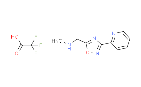 CAS No. 1255717-28-2, N-methyl-1-[3-(2-pyridinyl)-1,2,4-oxadiazol-5-yl]methanamine trifluoroacetate