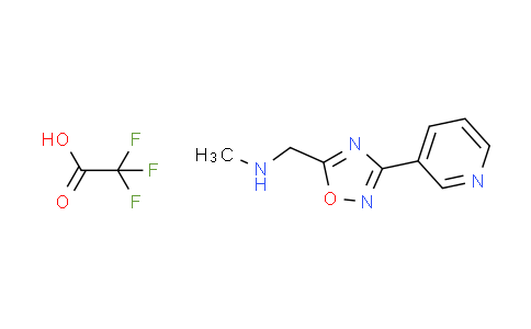 CAS No. 1255717-70-4, N-methyl-1-[3-(3-pyridinyl)-1,2,4-oxadiazol-5-yl]methanamine trifluoroacetate