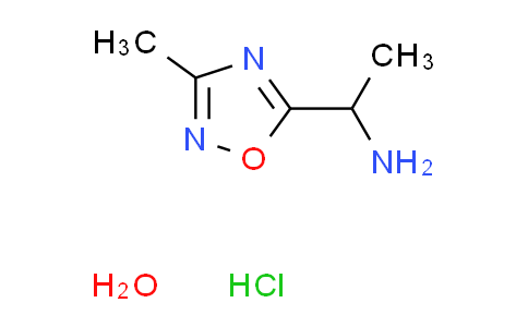 CAS No. 1041578-67-9, [1-(3-methyl-1,2,4-oxadiazol-5-yl)ethyl]amine hydrochloride hydrate