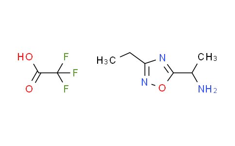 CAS No. 1255717-29-3, [1-(3-ethyl-1,2,4-oxadiazol-5-yl)ethyl]amine trifluoroacetate