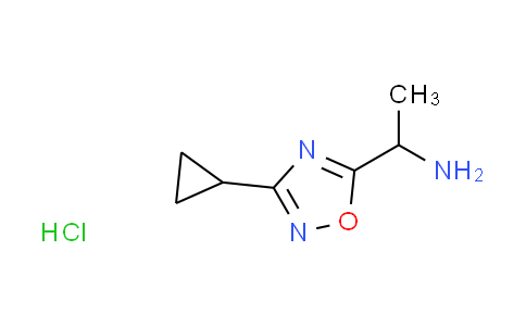 CAS No. 1609406-70-3, [1-(3-cyclopropyl-1,2,4-oxadiazol-5-yl)ethyl]amine hydrochloride