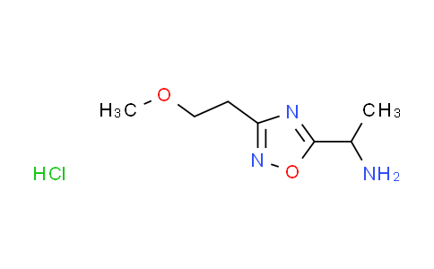 CAS No. 1609399-93-0, {1-[3-(2-methoxyethyl)-1,2,4-oxadiazol-5-yl]ethyl}amine hydrochloride