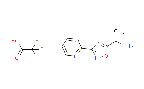 CAS No. 1262774-59-3, {1-[3-(2-pyridinyl)-1,2,4-oxadiazol-5-yl]ethyl}amine trifluoroacetate