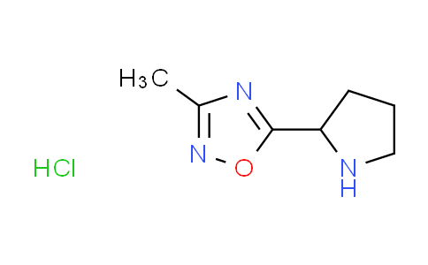 CAS No. 1361113-45-2, 3-methyl-5-(2-pyrrolidinyl)-1,2,4-oxadiazole hydrochloride