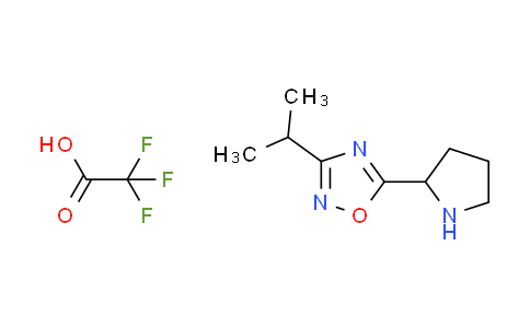 CAS No. 1609406-28-1, 3-isopropyl-5-(2-pyrrolidinyl)-1,2,4-oxadiazole trifluoroacetate