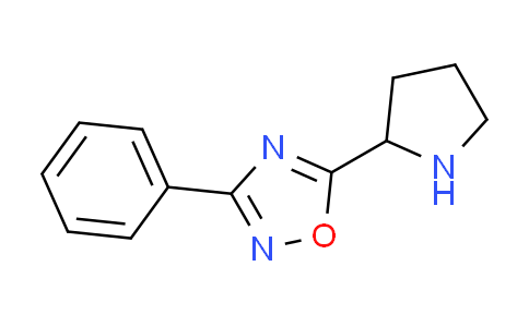 CAS No. 853104-20-8, 3-phenyl-5-pyrrolidin-2-yl-1,2,4-oxadiazole