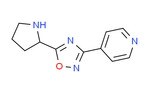 CAS No. 915921-85-6, 4-(5-pyrrolidin-2-yl-1,2,4-oxadiazol-3-yl)pyridine